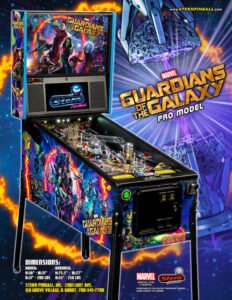Guardians of the Galaxy Pro Pinball Machine by Stern for Sale