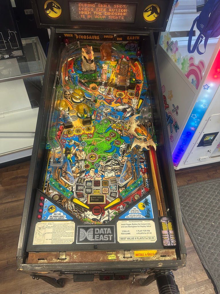 Data East Jurassic Park Pinball Machine for sale ()