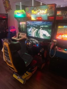 GlobalVR Twisted Nitro Stunt Racing Arcade Game for sale ()
