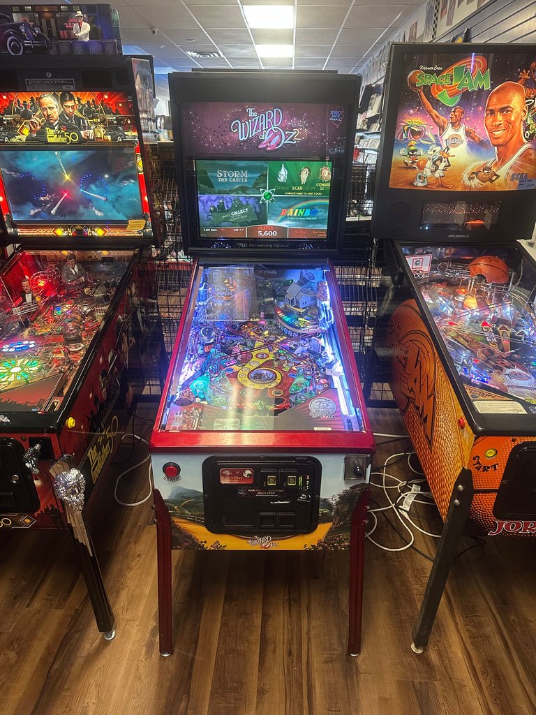 JJP Wizard of Oz th Anniversary Ruby Red Edition Pinball Machine for sale ()