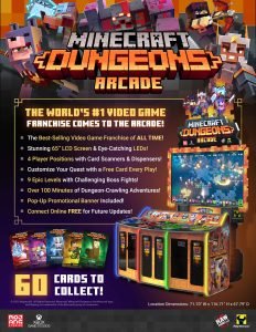 Raw Thrills Minecraft Dungeons Arcade Game for sale ()